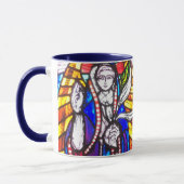 Mug Conception de la fenêtre de l'église - Détail en v (Gauche)
