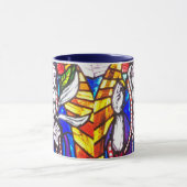 Mug Conception de la fenêtre de l'église - Détail en v (Centre)