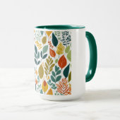 Mug Conception de la feuille uniquement (Devant droit)