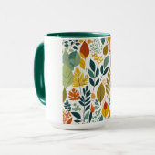 Mug Conception de la feuille uniquement (Devant gauche)