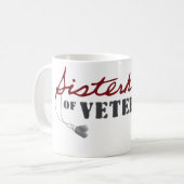 Mug Conception de la fierté militaire des sœurs de vét (Devant gauche)