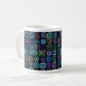 Mug Conception de la grille de Plante géométrique Abst (Devant gauche)