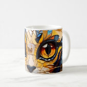 Mug Conception de la mosaïque de chats (Devant droit)