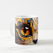 Mug Conception de la mosaïque de chats (Devant gauche)
