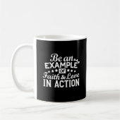 Mug Conception de la motivation chrétienne - Foi, Amou (Gauche)