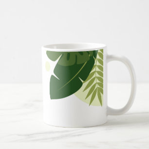 Mug Conception de la nature verte tropicale