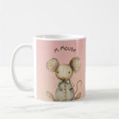 Mug Conception de la pépinière : Souris adorable & Acc (Gauche)