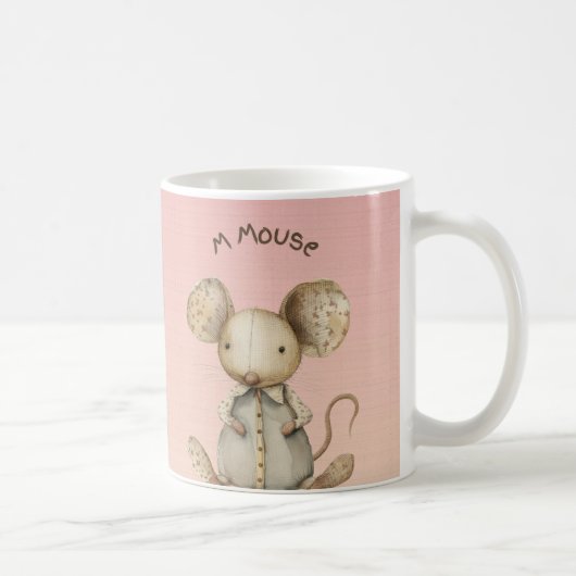 Mug Conception de la pépinière : Souris adorable & Acc (Droite)