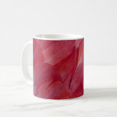 Mug Conception de la plume de perroquet gris africain (Devant gauche)