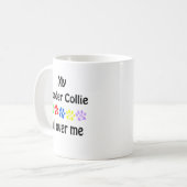 Mug Conception de la promenade Collie Bordure (Devant gauche)