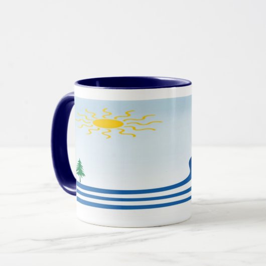Mug Conception de la rivière Lazy (Devant gauche)