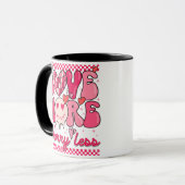 Mug Conception de la Saint-Valentin Amour Plus Inquiét (Devant gauche)
