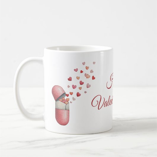 Mug Conception de la Saint-Valentin Love Medicine (Gauche)