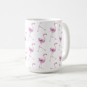Mug Conception de la série de Flamants roses d'appel d (Devant droit)
