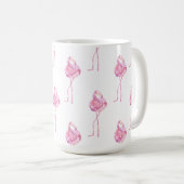 Mug Conception de la série de Flamants roses d'appel d (Devant droit)