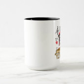 Mug Conception de la sublimation de l'enseignant de mu (Centre)