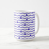 Mug Conception de la vie marine côtière mignonne (Devant droit)