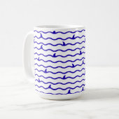 Mug Conception de la vie marine côtière mignonne (Devant gauche)