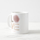 Mug Conception de l'amour de projection de peinture te (Devant gauche)
