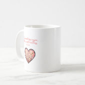 Mug Conception de l'amour infini de la vie de maman Ch (Devant gauche)