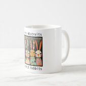 Mug Conception de lapins abstraits (Devant droit)