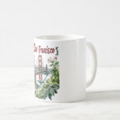 Mug Conception de l'aquarelle du pont du Golden Gate d (Devant droit)