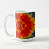 Mug Conception de l'ara rouge kaléidoscope (Gauche)