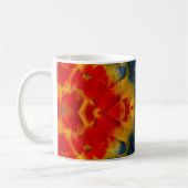 Mug Conception de l'ara rouge kaléidoscope (Gauche)