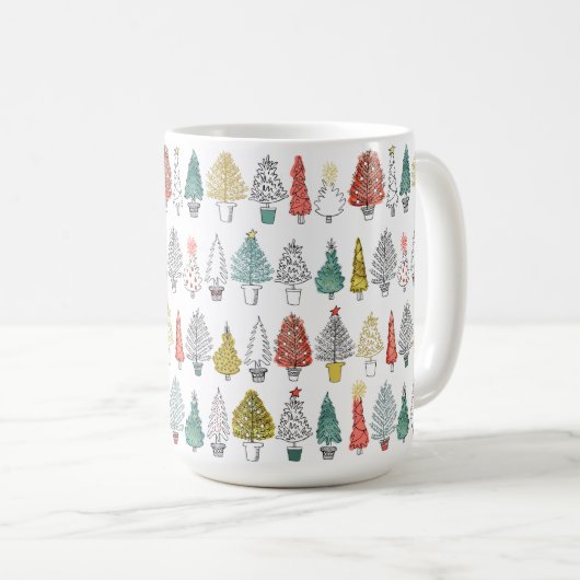 Mug Conception de l'arbre de Noël 2016 (Devant droit)