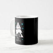 Mug Conception de l'arbre de Noël avec muscade de café (Devant gauche)