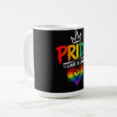 Mug Conception de l'arc-en-ciel de la fierté LGBT (Devant gauche)