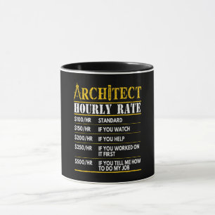 Mug Conception de l'architecture à taux horaire amusa