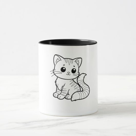 MUG CONCEPTION DE L'ART CAT CUTE (Centre)
