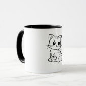 MUG CONCEPTION DE L'ART CAT CUTE (Devant gauche)