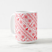 Mug Conception de l'échantillonneur croisé de l'amant (Devant gauche)