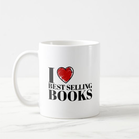 Mug Conception de lecteur classique "J'aime les meille (Gauche)