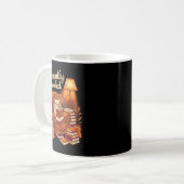 Mug Conception de lecture de hérisson cosy actuellemen (Devant gauche)