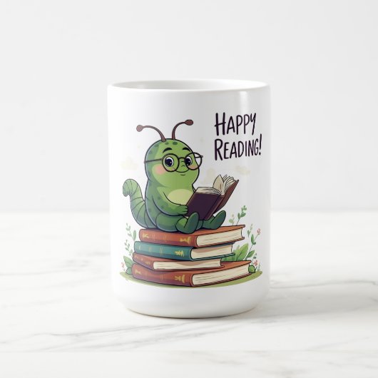 Mug Conception de lecture de vers de livre (Centre)