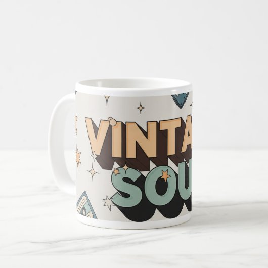 Mug Conception de lettrage 3D et de cassette (Devant gauche)