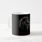 Mug Conception de lettrage du mot Lion Zodiaque Leo Gr (Devant gauche)