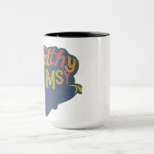 Mug Conception de lettres "fantaisie riche" multicolor (Centre)