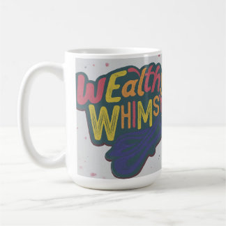 Mug Conception de lettres multicolores Wealth Whimsy