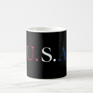 Mug Conception De Lettres Rouge Blanc Et Bleu