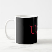 Mug Conception De Lettres Rouge Blanc Et Bleu (Gauche)