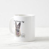 Mug Conception de l'histoire du chien berger allemand (Devant gauche)