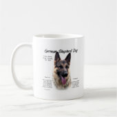 Mug Conception de l'histoire du chien berger allemand (Gauche)