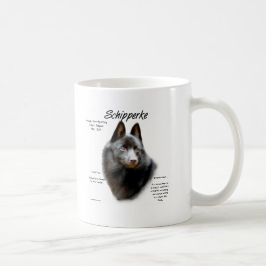 Mug Conception de l'historique de Schipperke (Droite)