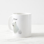 Mug Conception de l'historique Samoyed (Devant gauche)