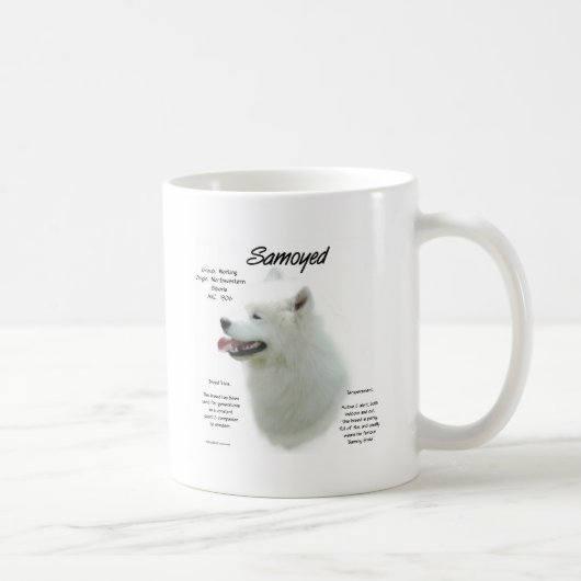 Mug Conception de l'historique Samoyed (Droite)
