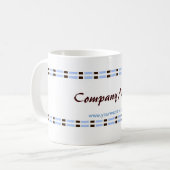 Mug Conception de liaison bleue et chocolat pour le de (Devant gauche)